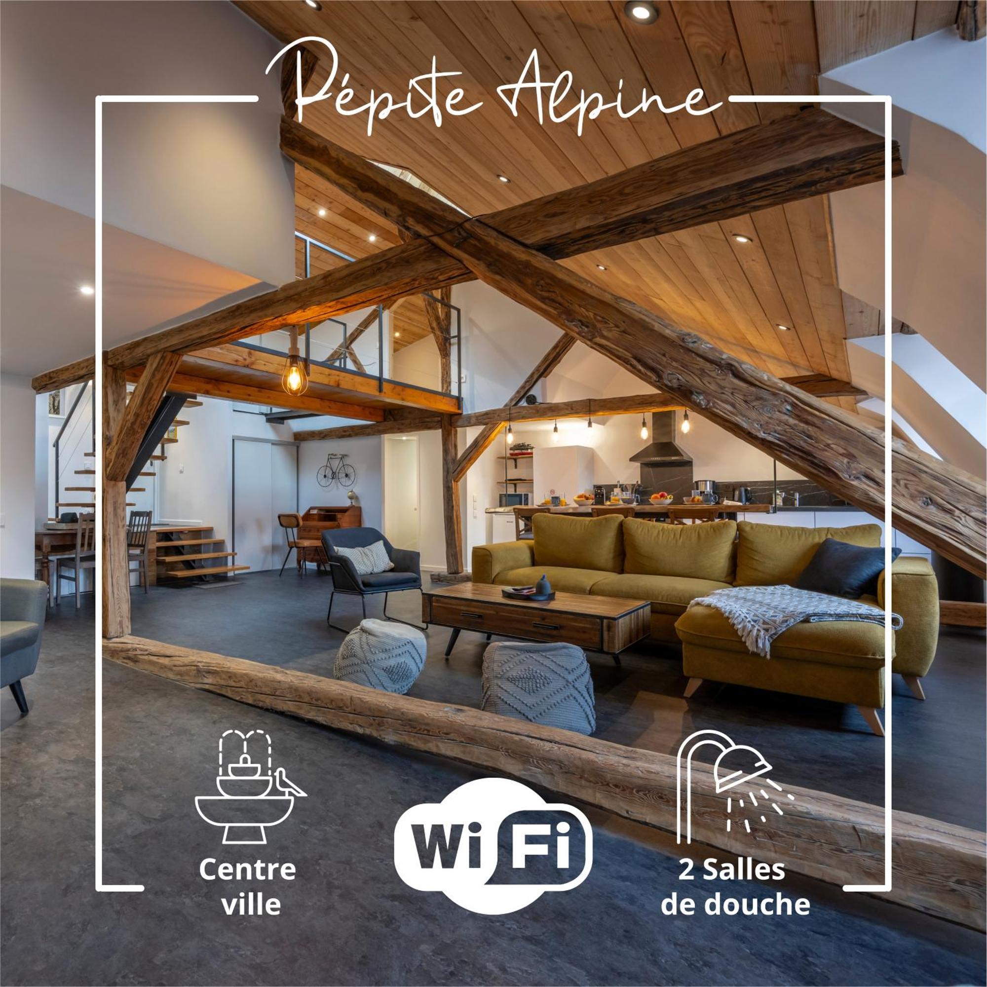 Superbe Loft - Situ Sur La Place Centrale Barcelonnette Esterno foto